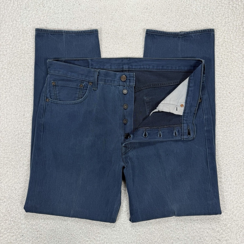 Levi's 501 Straight Jeans Men's 36x32 (Actual 35x30) Streetwear Grunge Normcore